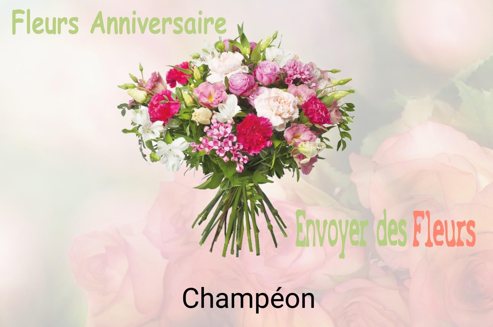 Bouquet de fleurs d’anniversaire livré à Champéon